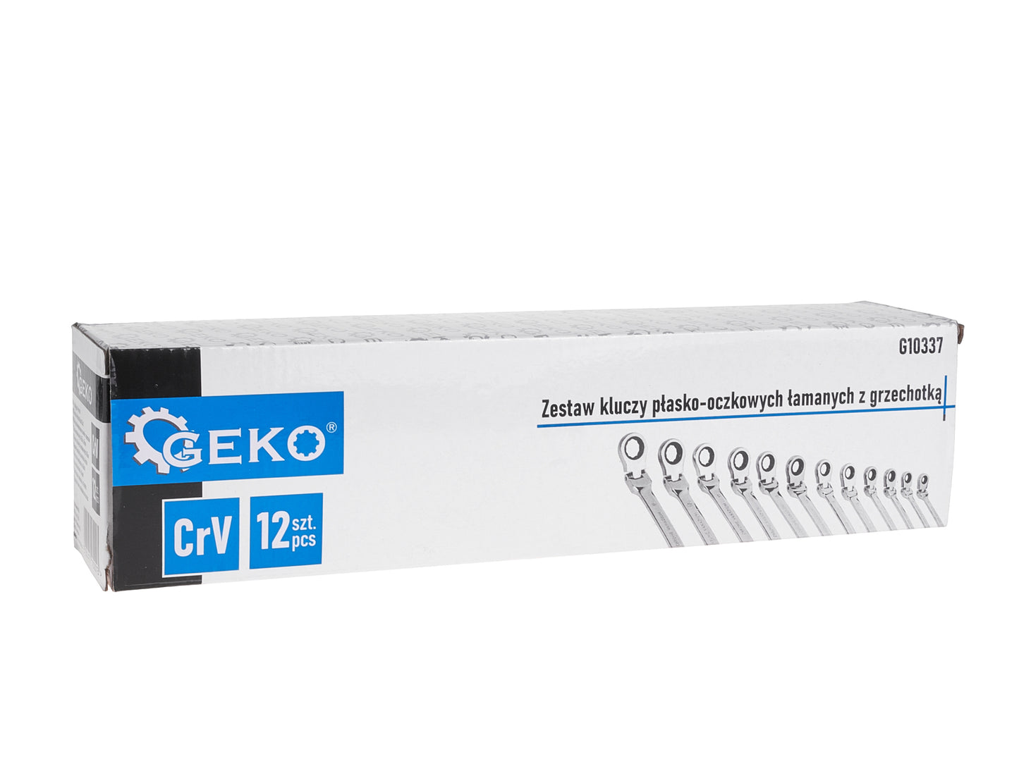 Set chei combinate cu clichet, 8-19 mm, 12 elemente, Geko G10337