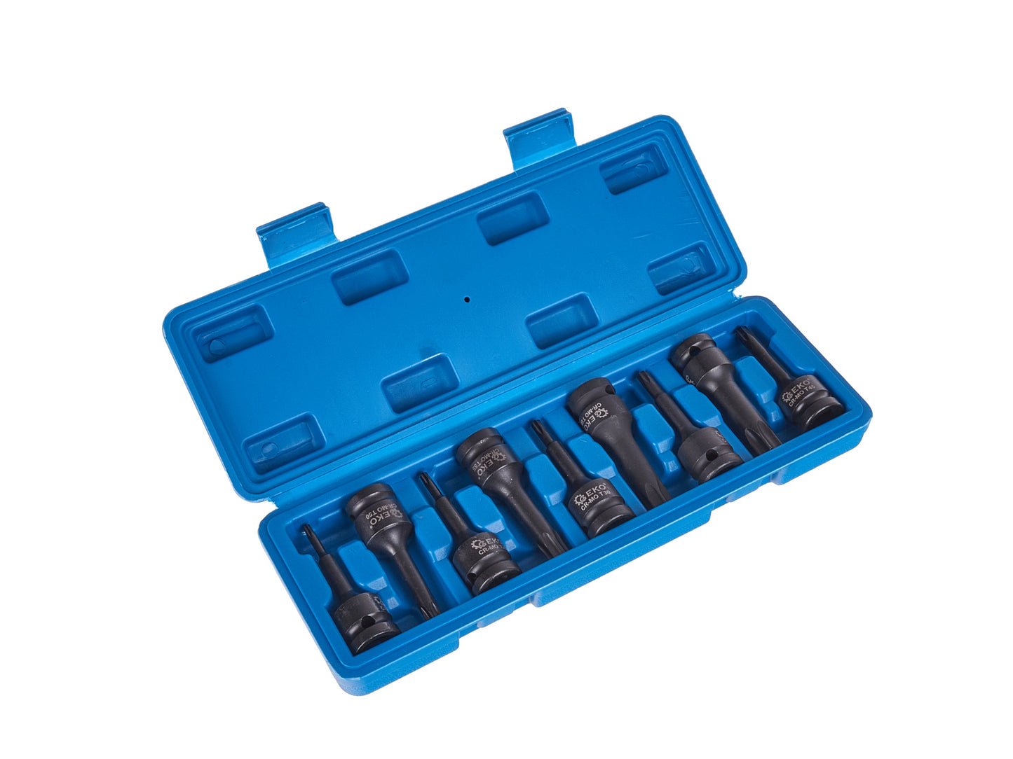 Set chei impact torx, T20-T70, Cr-Mo, 9 elemente, Geko G10526