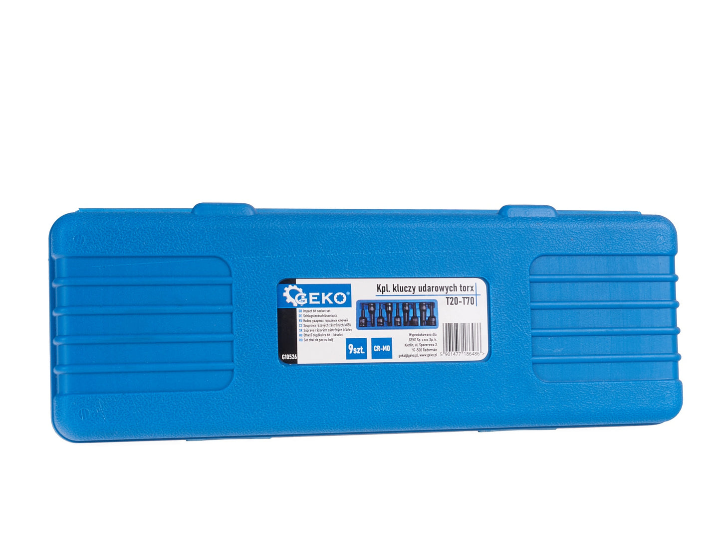 Set chei impact torx, T20-T70, Cr-Mo, 9 elemente, Geko G10526