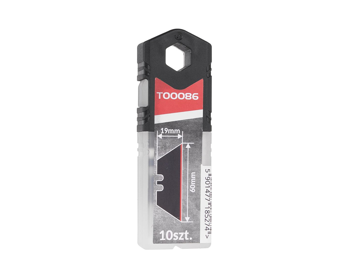 Set lame trapezoidale pentru cuttere, 60 x 19 x 0.6 mm SK2H, 10 elemente, Tvardy T00086