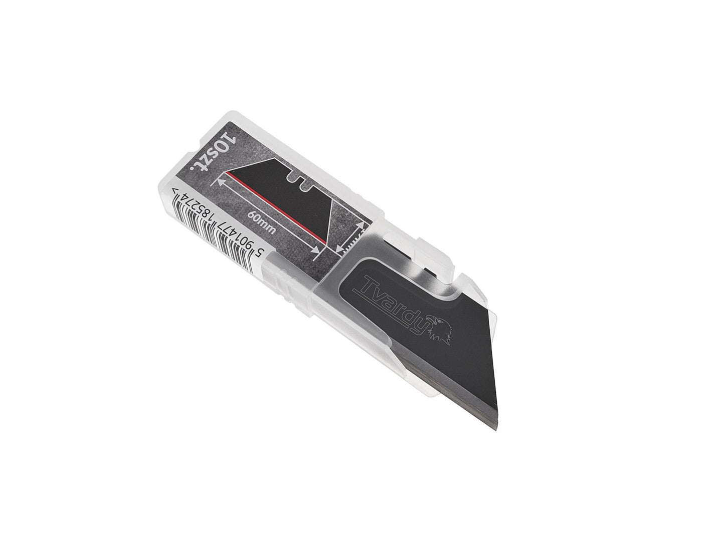 Set lame trapezoidale pentru cuttere, 60 x 19 x 0.6 mm SK2H, 10 elemente, Tvardy T00086