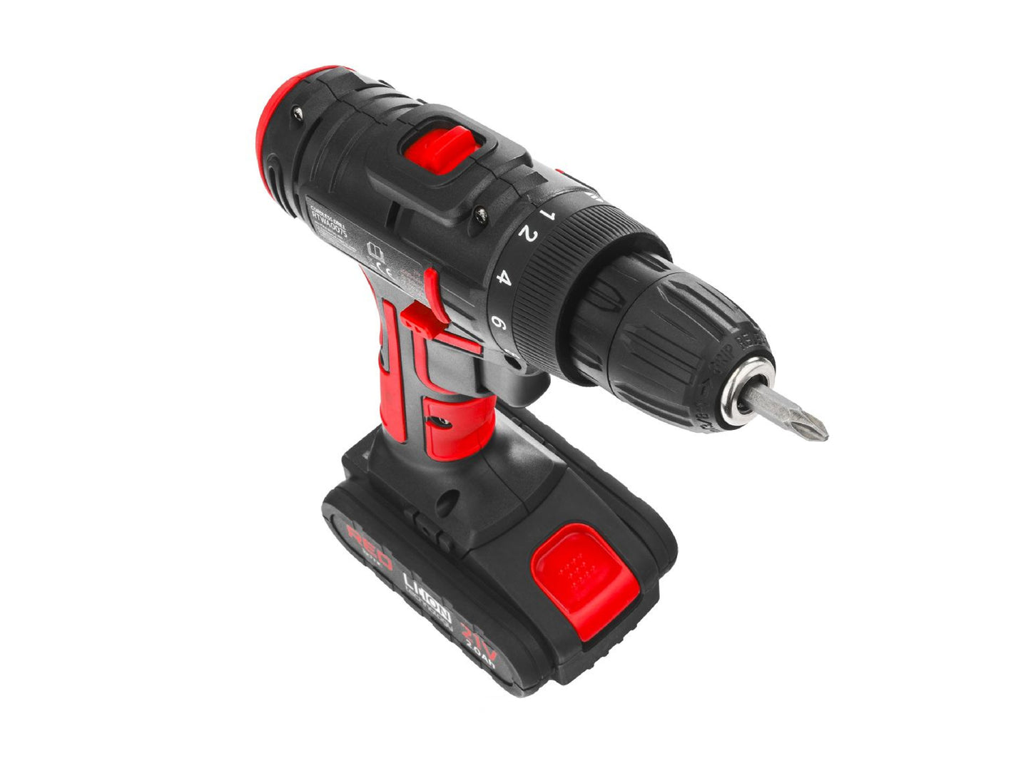 Bormasina electrica cu acumulator, 21 V, Red Technic RTWA0075