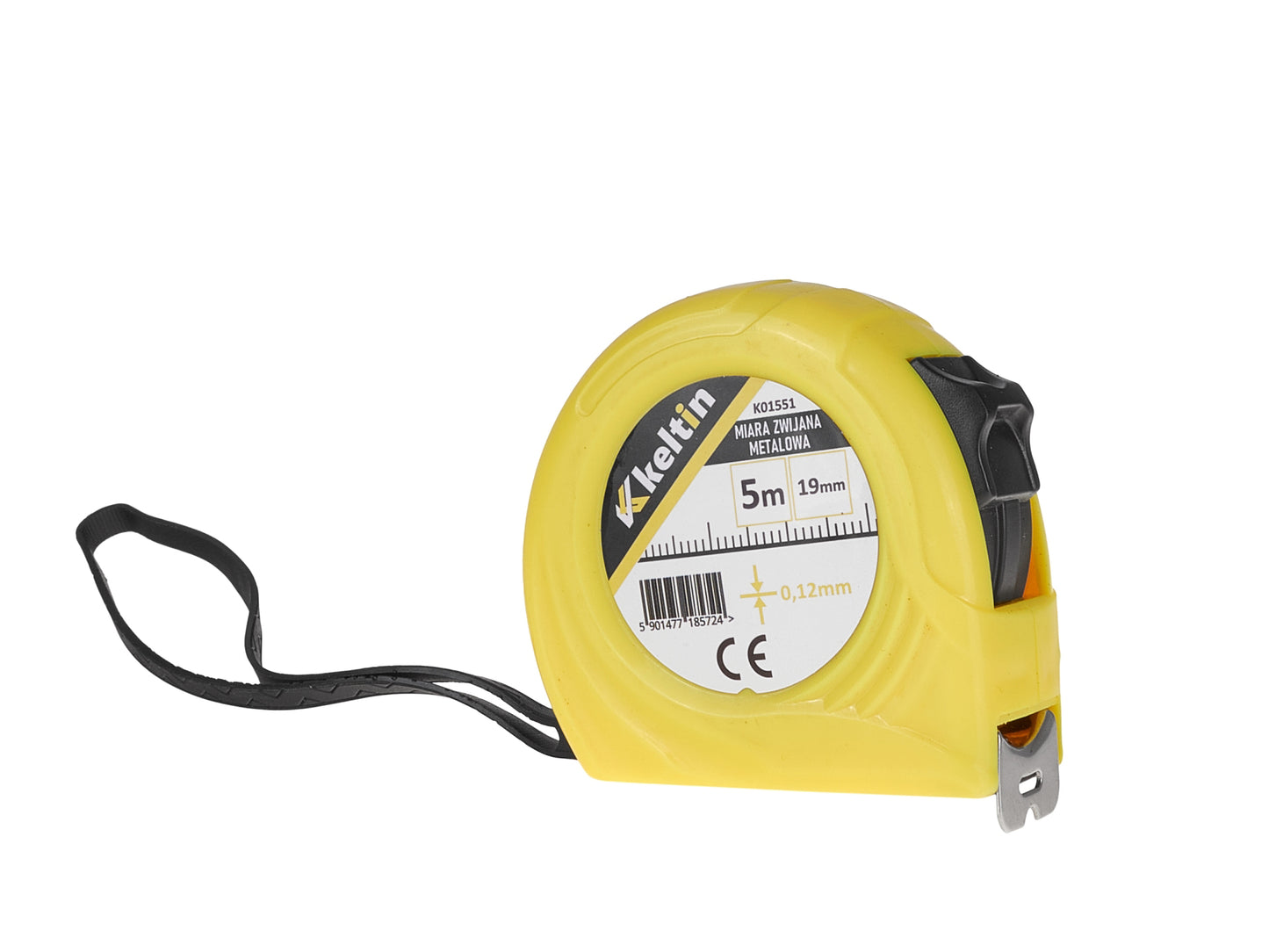 Ruleta metalica laminata, 5 m x 19 mm x 0.12 mm, Keltin K01551