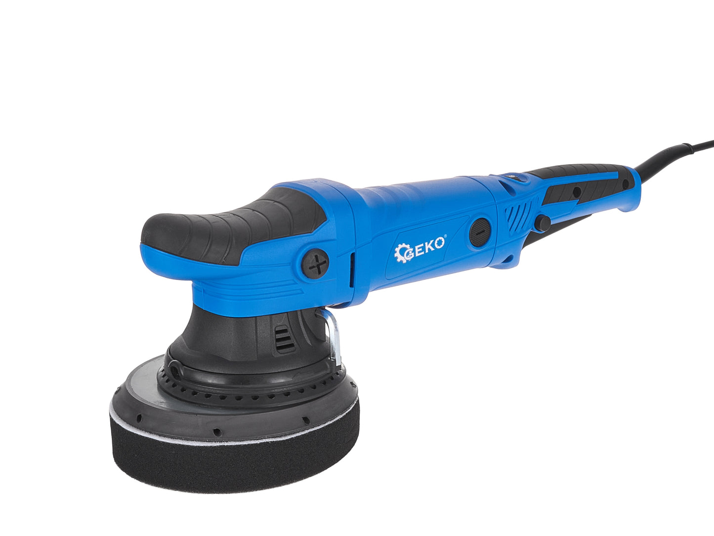 Set masina polish auto Dual Action cu reglare de 150 mm, 4 bureti, Geko Premium G80293