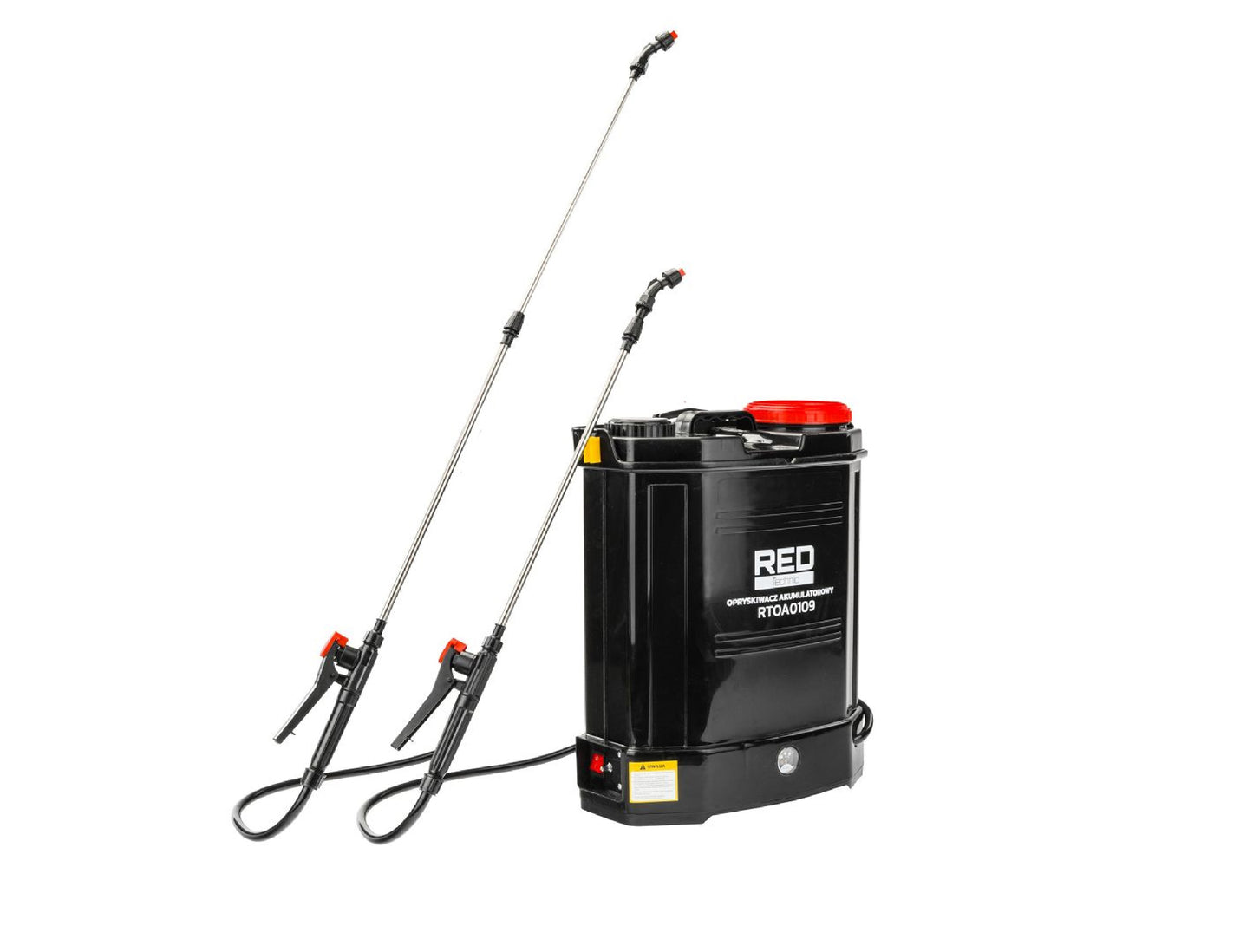 Vermorel cu acumulator si accesorii, 16 l, 8 Ah, Red Technic RTOA0109