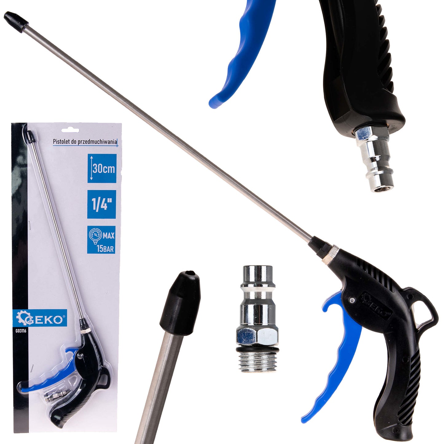 Pistol de suflat, 30 cm, Geko G03116