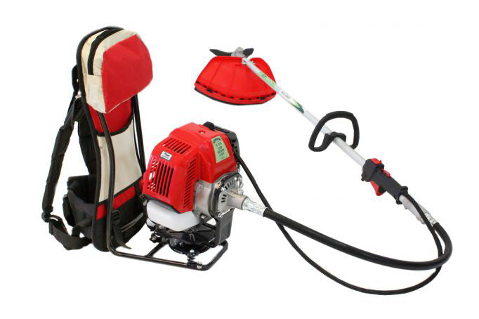 Motocoasa tip rucsac pe benzina cu 7 accesorii, 4.76 cp, Micul Fermier GF-1550