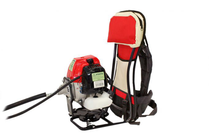 Motocoasa tip rucsac pe benzina cu 7 accesorii, 4.76 cp, Micul Fermier GF-1550