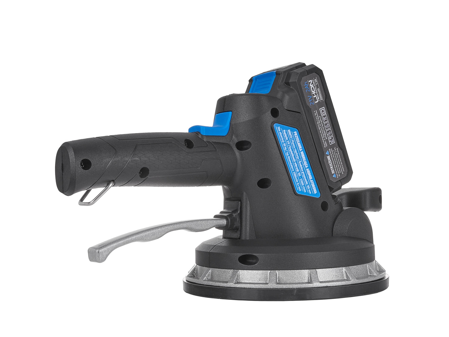 Ventuza vibranta pentru placi cu acumulator si incarcator, 2 x 21 V, Geko G80673