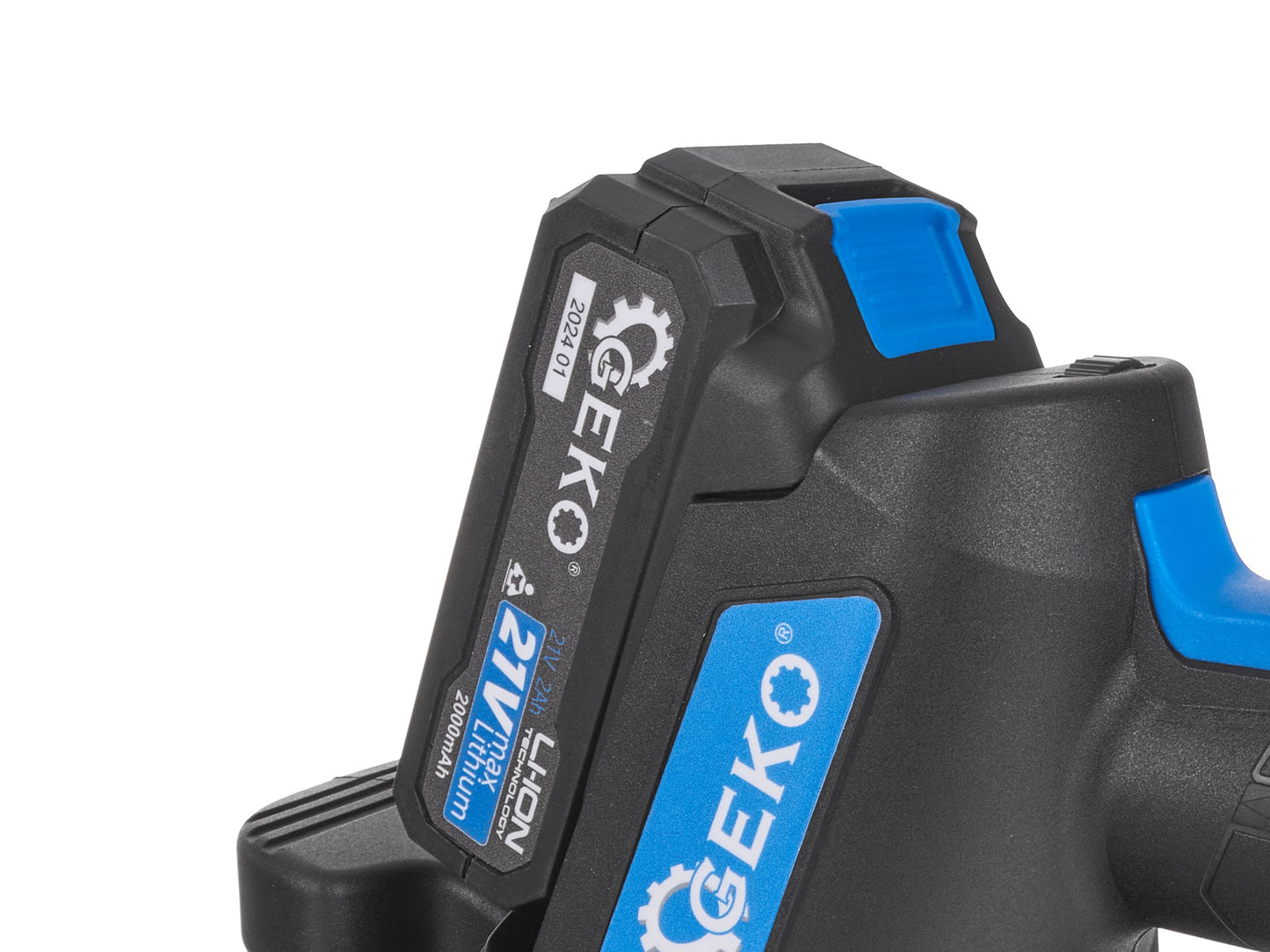 Ventuza vibranta pentru placi cu acumulator si incarcator, 2 x 21 V, Geko G80673