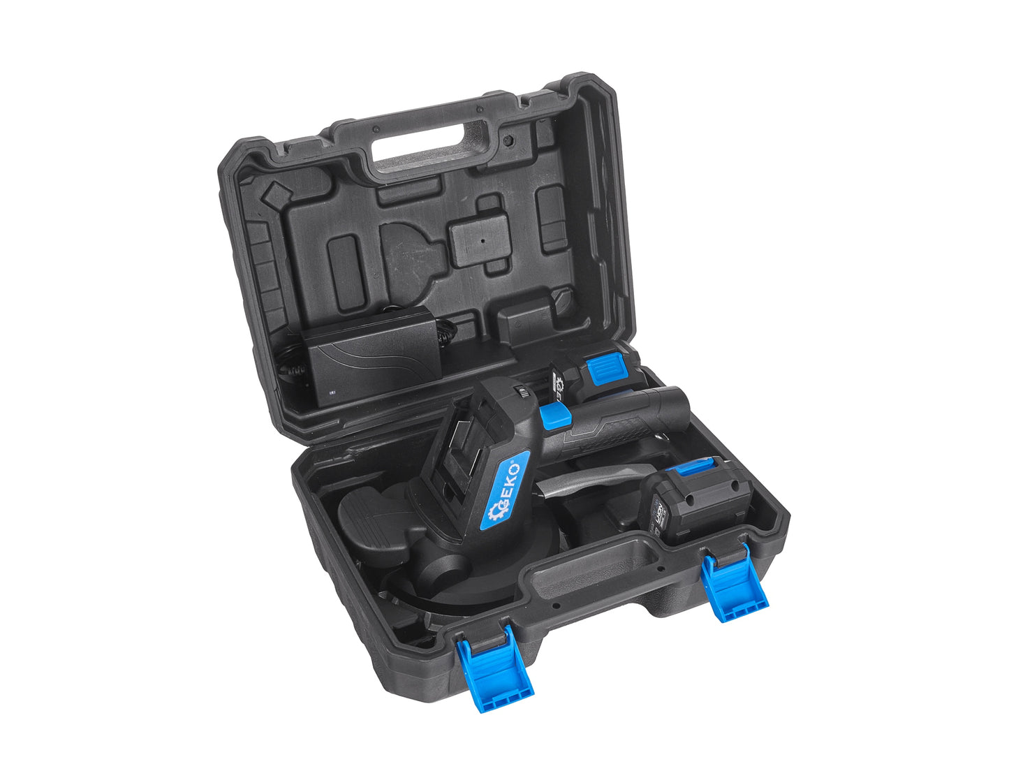 Ventuza vibranta pentru placi cu acumulator si incarcator, 2 x 21 V, Geko G80673