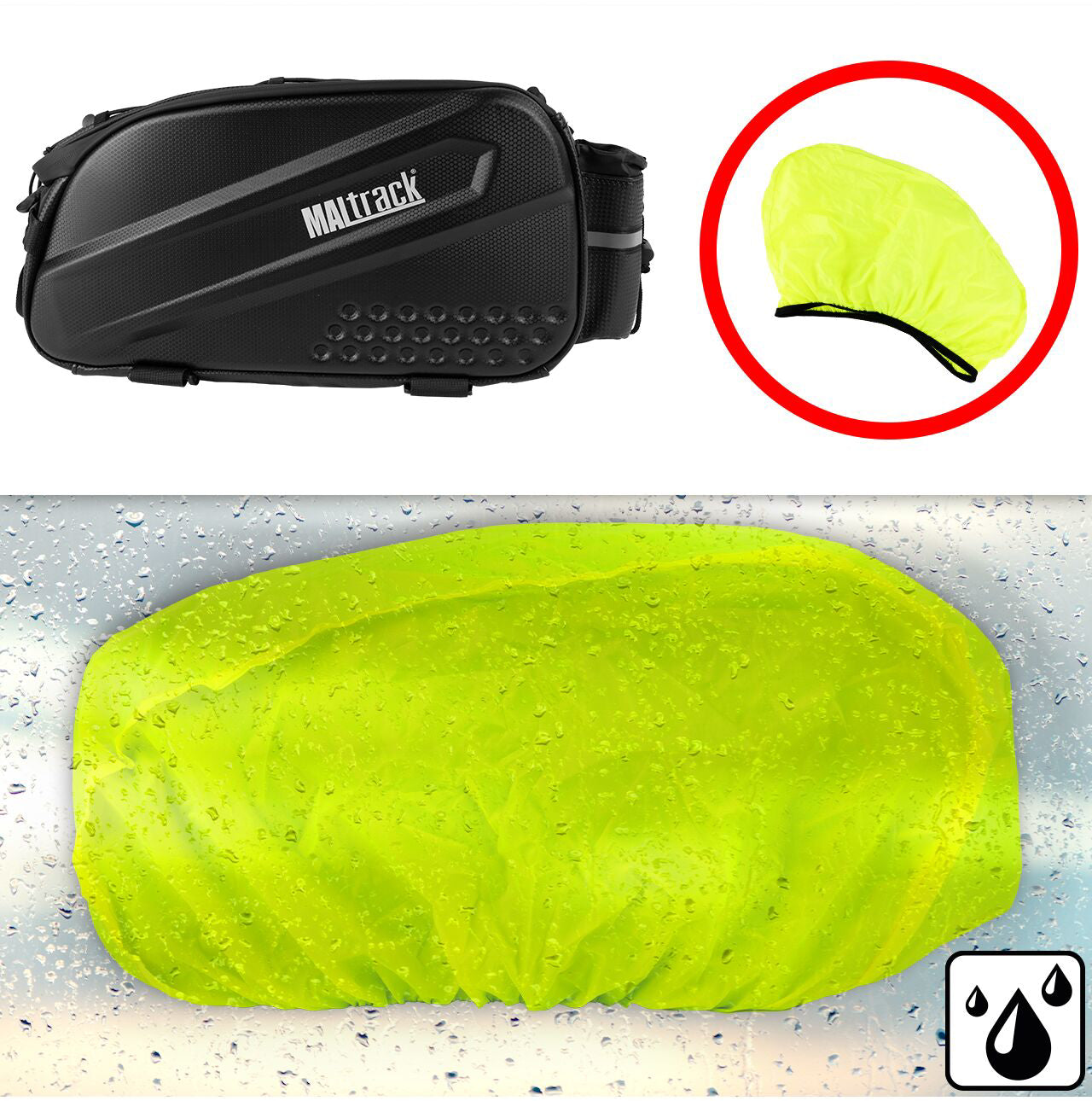 Geanta impermeabila pentru portbagaj bicicleta, capacitate 10 l, MalTrack 111374