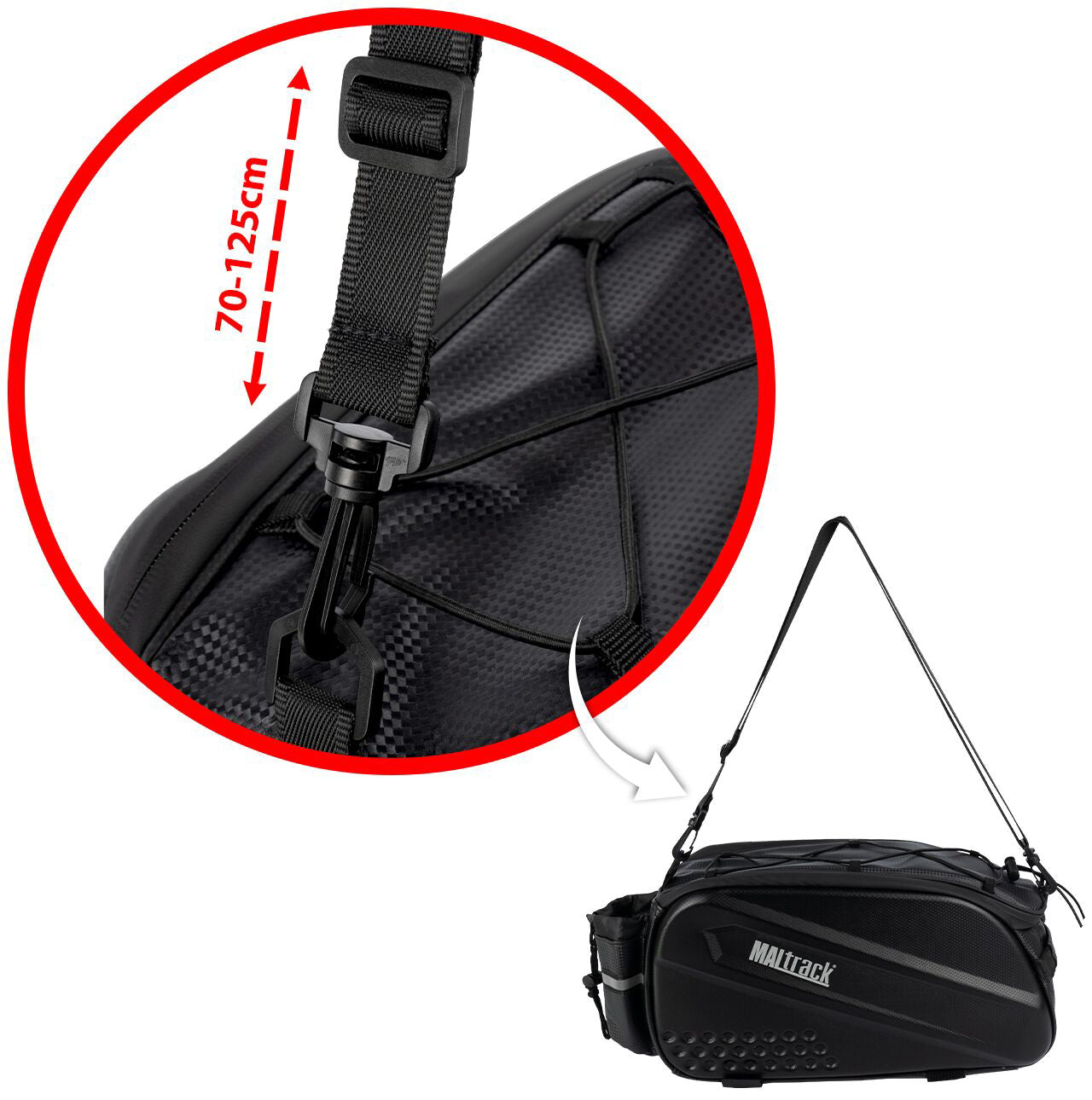 Geanta impermeabila pentru portbagaj bicicleta, capacitate 10 l, MalTrack 111374