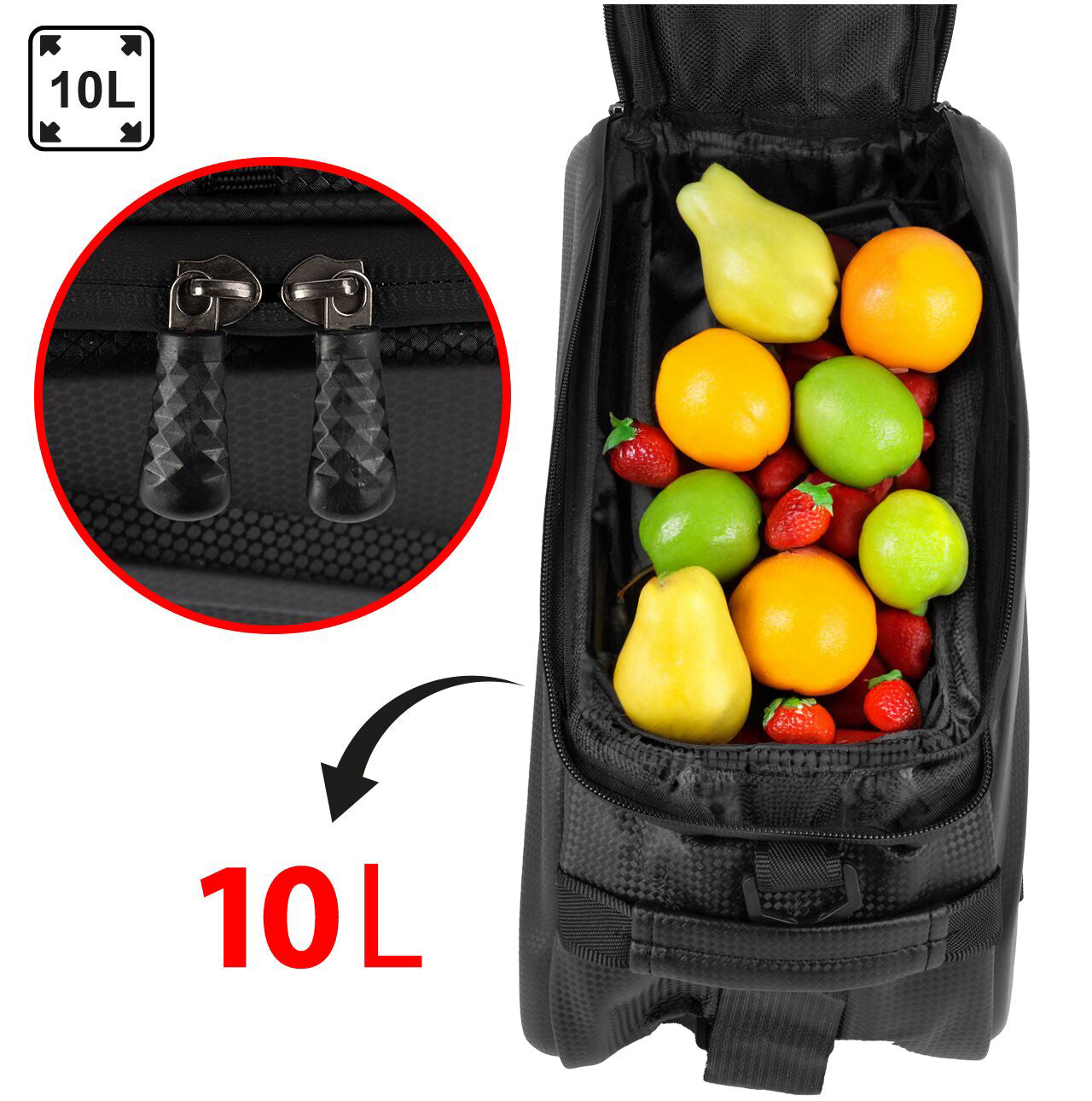 Geanta impermeabila pentru portbagaj bicicleta, capacitate 10 l, MalTrack 111374