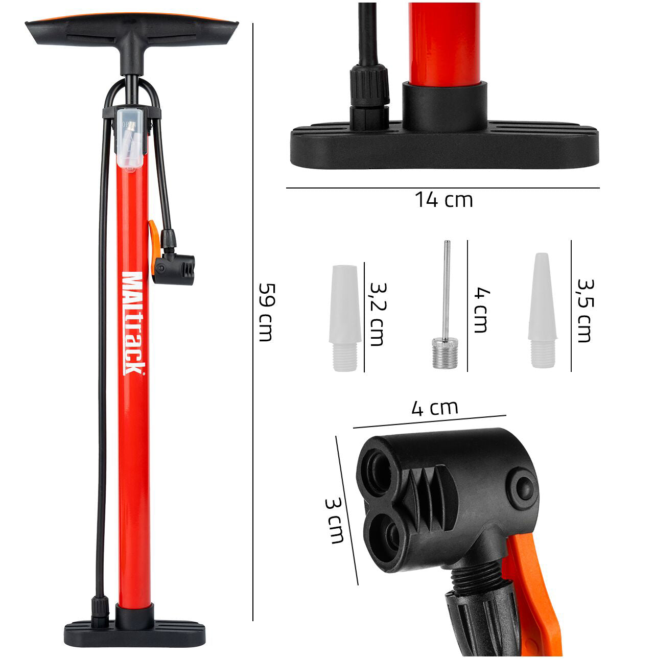 Pompa pentru bicicleta, MalTrack 111376