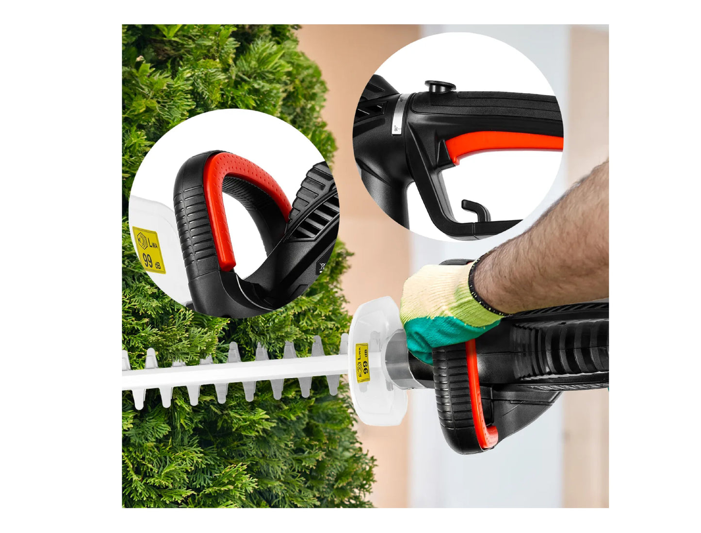 Foarfeca electrica pentru ramuri si gard viu MasterHedge-PRO, 1800 W, MalTec 111198