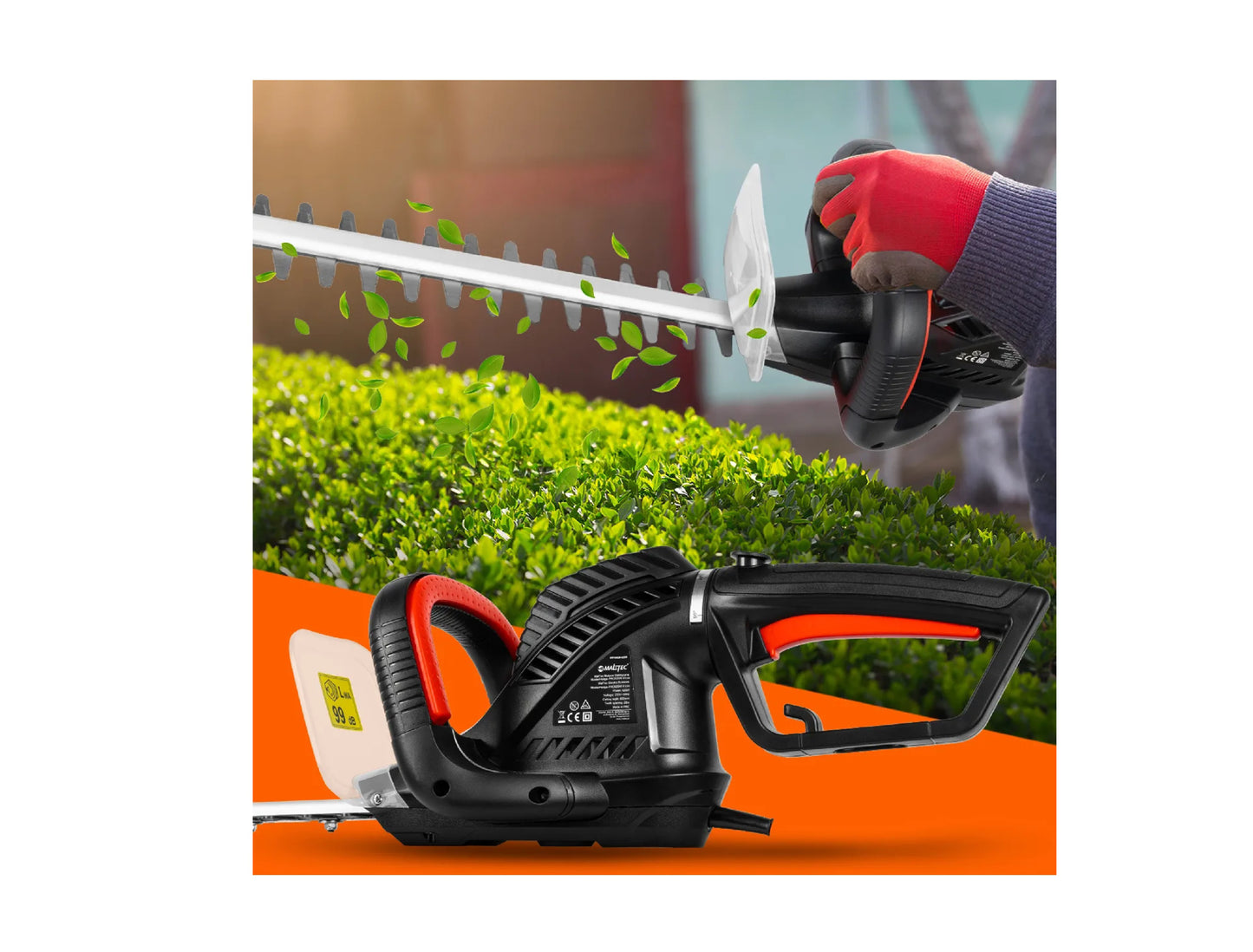 Foarfeca electrica pentru ramuri si gard viu MasterHedge-PRO, 1800 W, MalTec 111198
