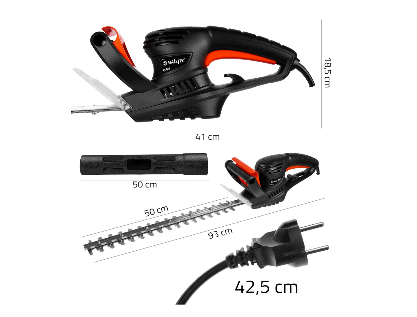 Foarfeca electrica pentru ramuri si gard viu MasterHedge450, 1500 W, MalTec 111199