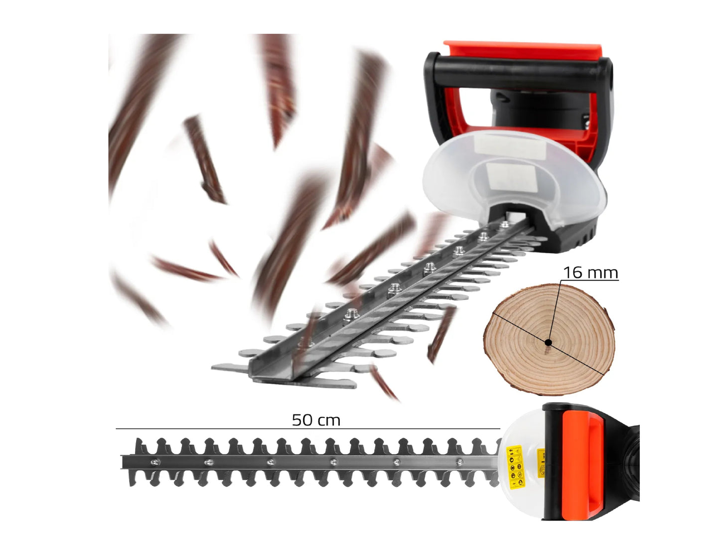 Foarfeca electrica pentru ramuri si gard viu MasterHedge450, 1500 W, MalTec 111199