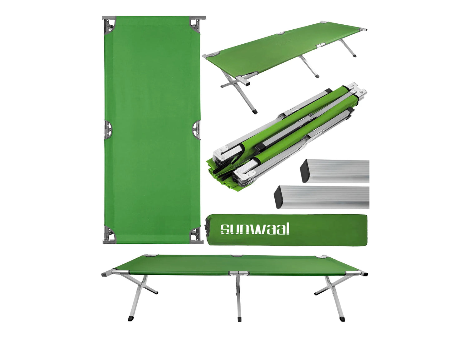 Pat de camping Sunwaal, 190 x 72,5 x 45 cm, MalTec 111407