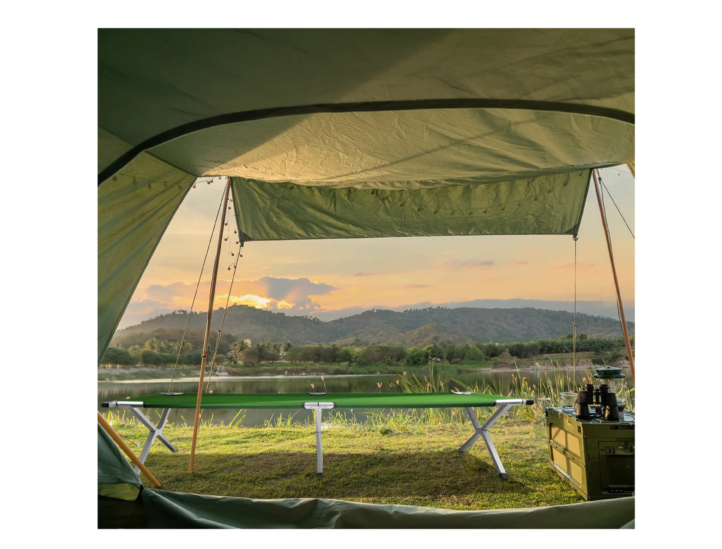 Pat de camping Sunwaal, 190 x 72,5 x 45 cm, MalTec 111407