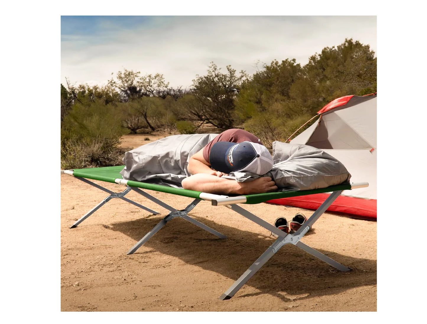 Pat de camping Sunwaal, 190 x 72,5 x 45 cm, MalTec 111407