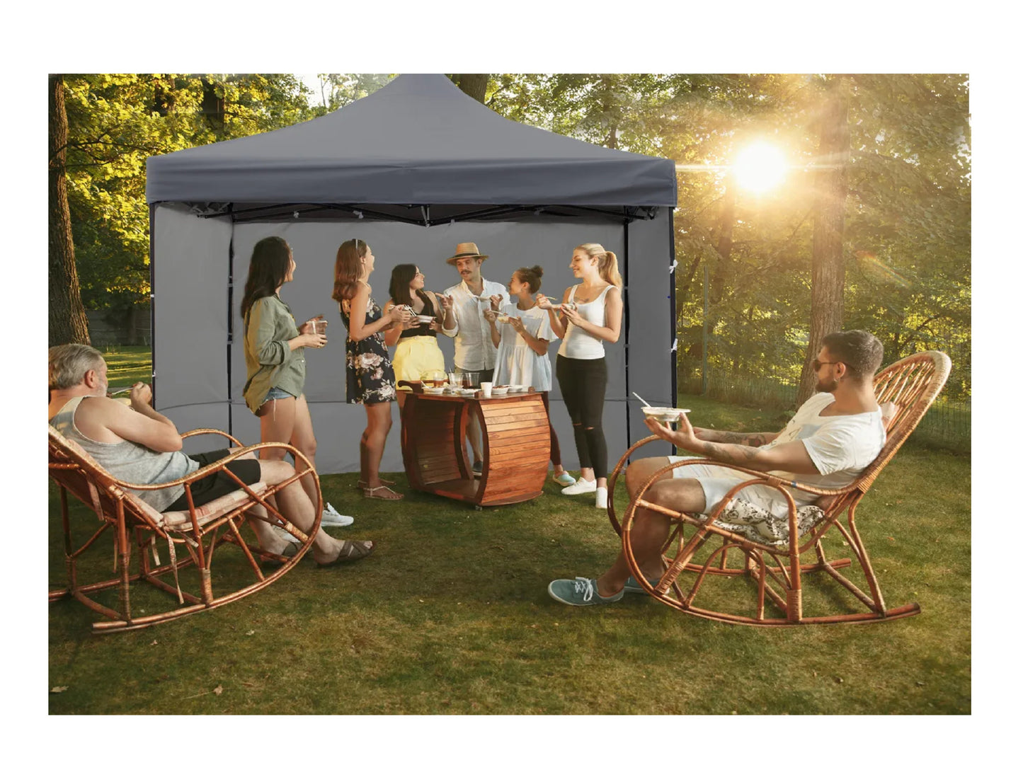 Pavilion pentru gradina Sunwaal, 300 x 300 cm, MalTec 111247