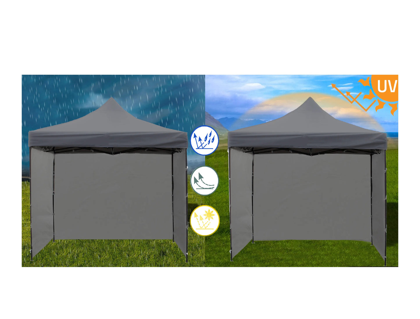 Pavilion pentru gradina Sunwaal, 300 x 300 cm, MalTec 111247