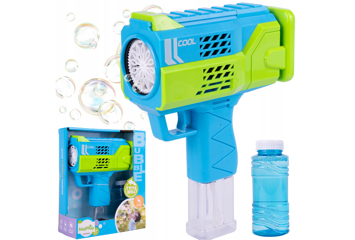 Pistol baloane de sapun, 20,5 x 14,7 x 6,2 cm, MalPlay 111493