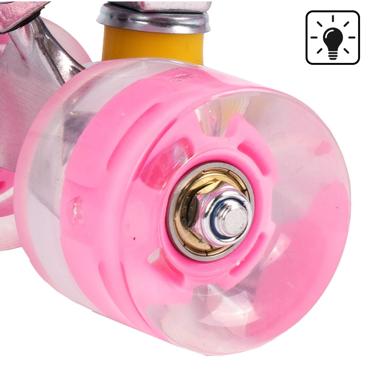 Skateboard LED cu model floral, 56x14,5cm, MalPlay 110912