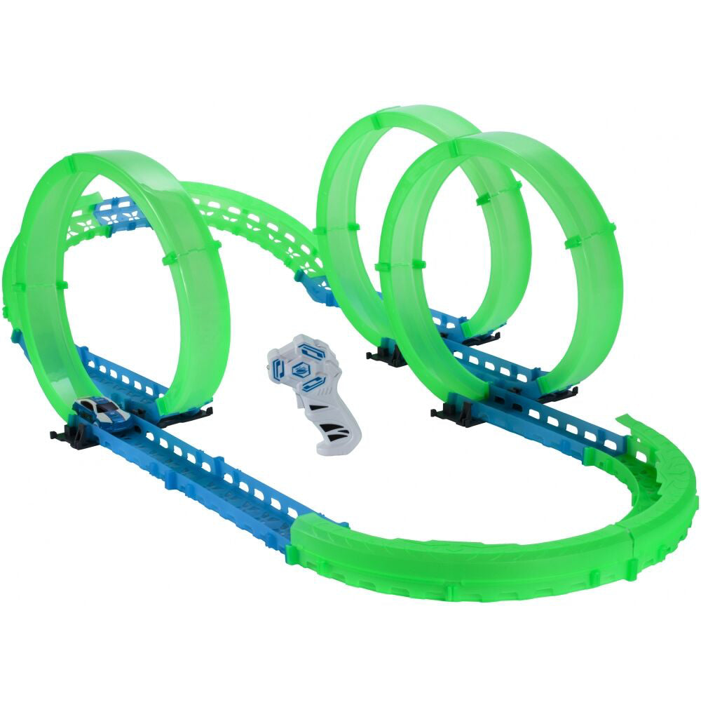 Pista luminoasa cu masinuta, 95 x 41 x 26 cm, MalPlay 107951