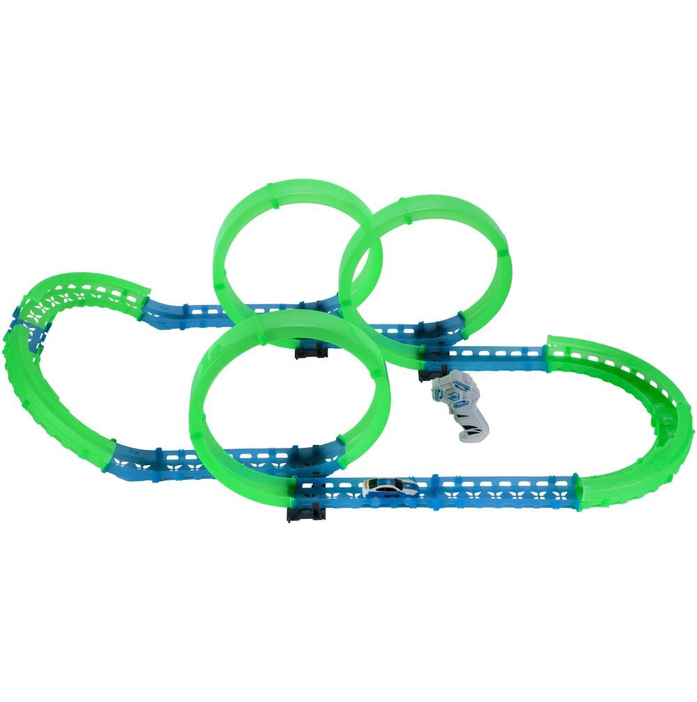 Pista luminoasa cu masinuta, 95 x 41 x 26 cm, MalPlay 107951