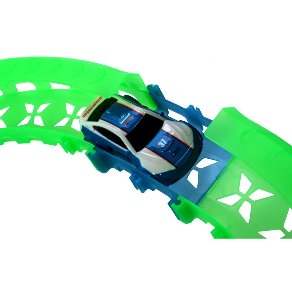 Pista luminoasa cu masinuta, 95 x 41 x 26 cm, MalPlay 107951