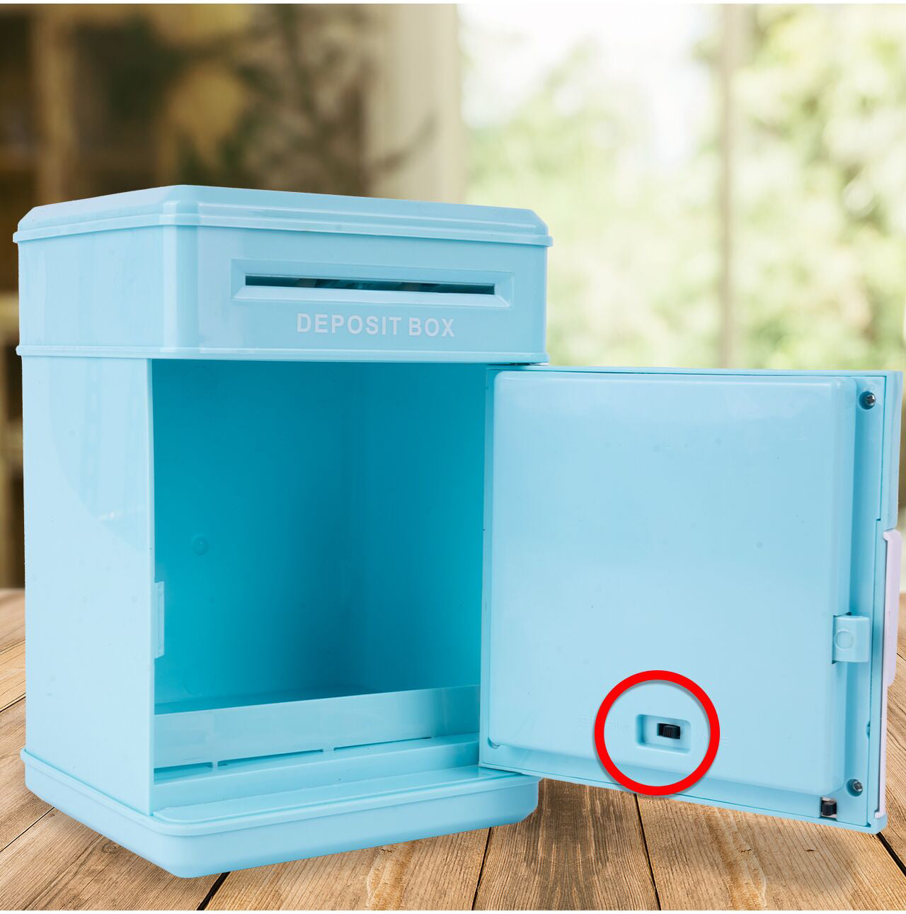 Pusculita pentru copii tip seif cu zebra, 19,5 x 12,7 x 11,8 cm, MalPlay 111591