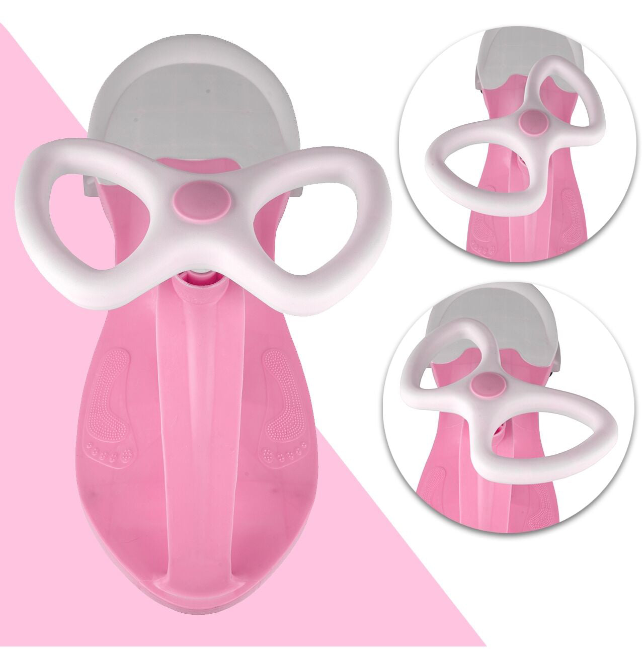 Vehicul fara pedale PlasmaCar, roz, MalPlay 109650