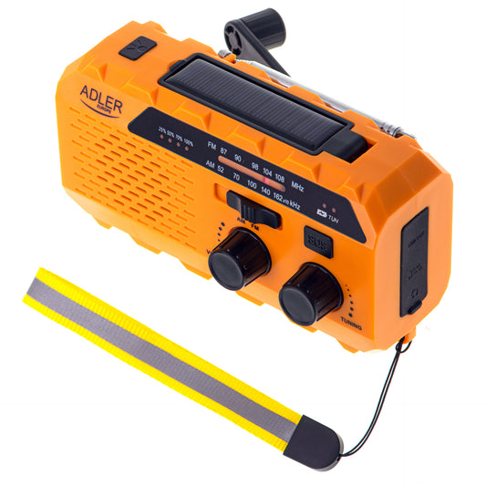 Radio portabil cu lanterna si functie de incarcare, 1200 mAh, Adler AD1197