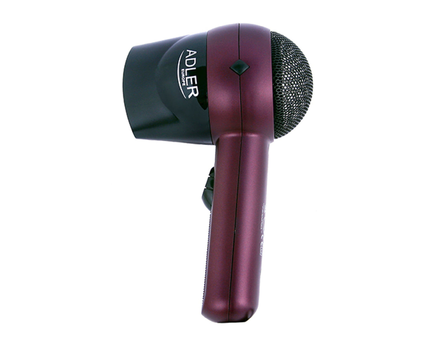 Uscator de par, 2 trepte de viteza si temperatura, pliere turistica, 1400 W, violet, Adler AD2247