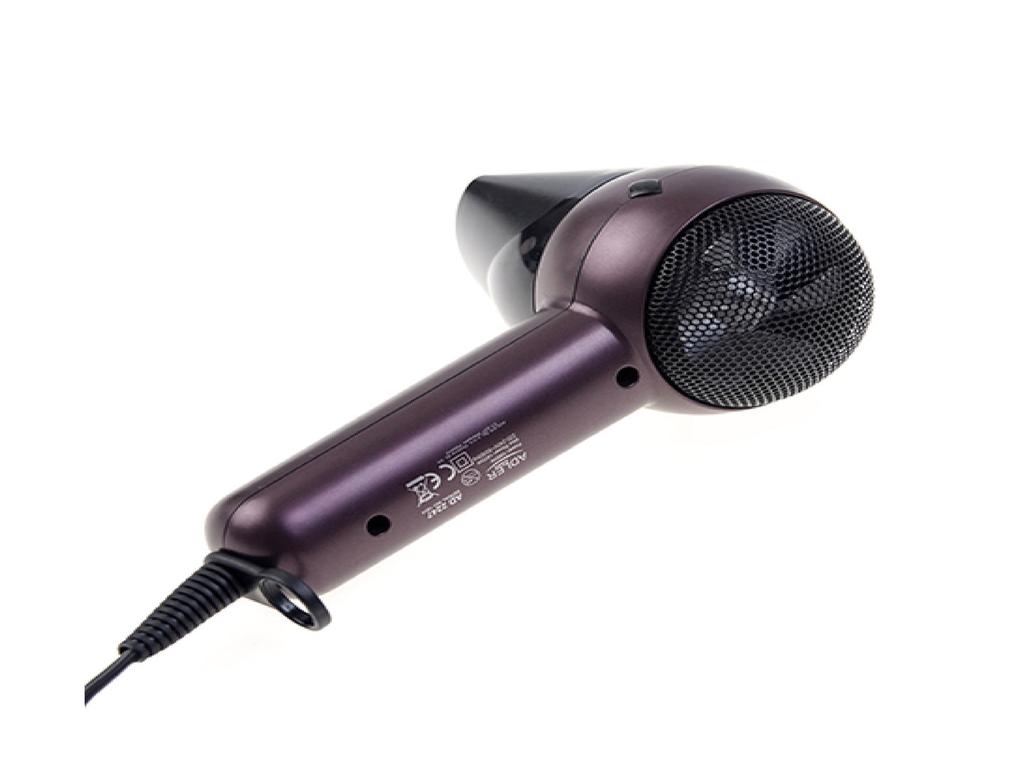 Uscator de par, 2 trepte de viteza si temperatura, pliere turistica, 1400 W, violet, Adler AD2247