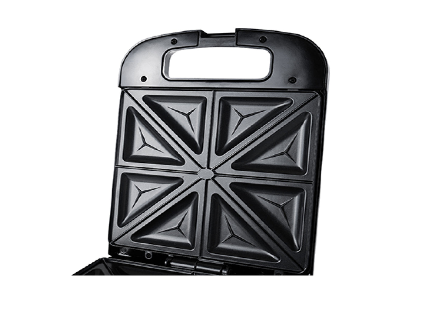 Sandwich maker XXL, 2000 W, 4 sandwich-uri mari, maner ignifug, picioare antiaderente, Adler AD3055