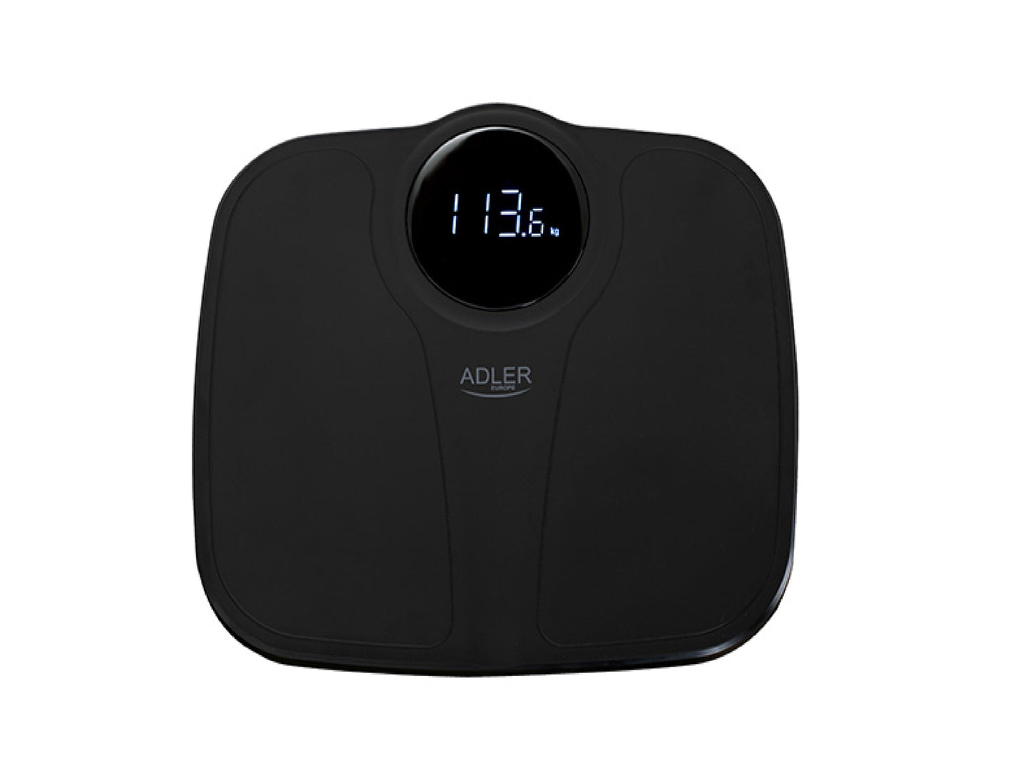 Cantar digital cu oprire automata, 34 x 31 cm, capacitate maxima 180 kg, negru, Adler AD8172b
