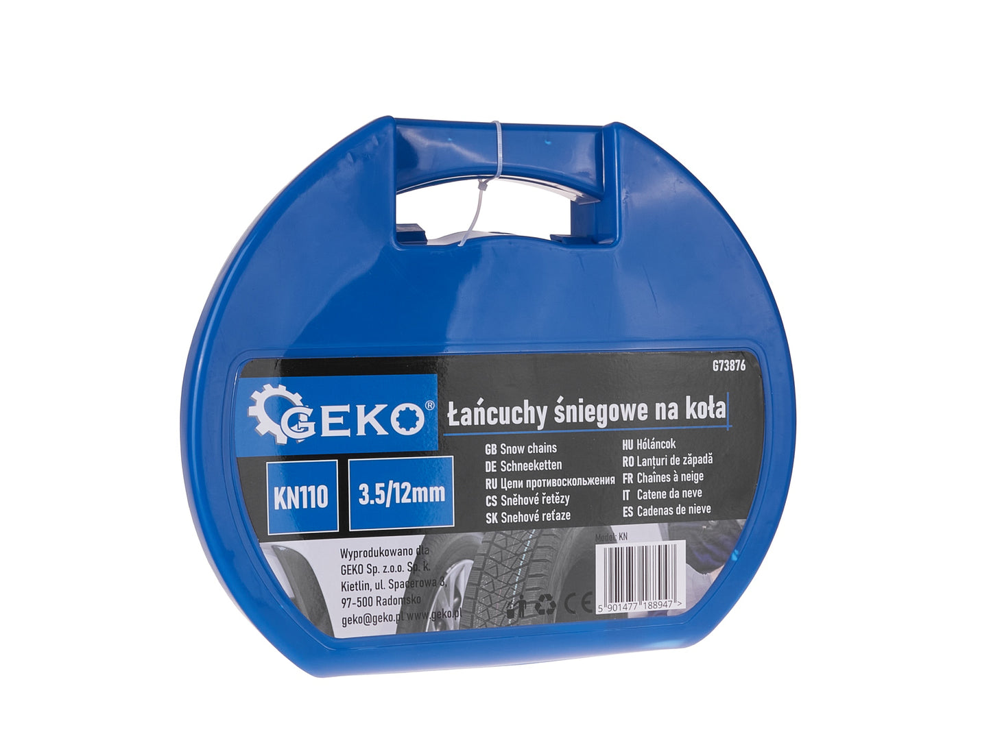 Set lanturi de zapada pentru roti KN110 3.5 / 12 mm, Geko G73876