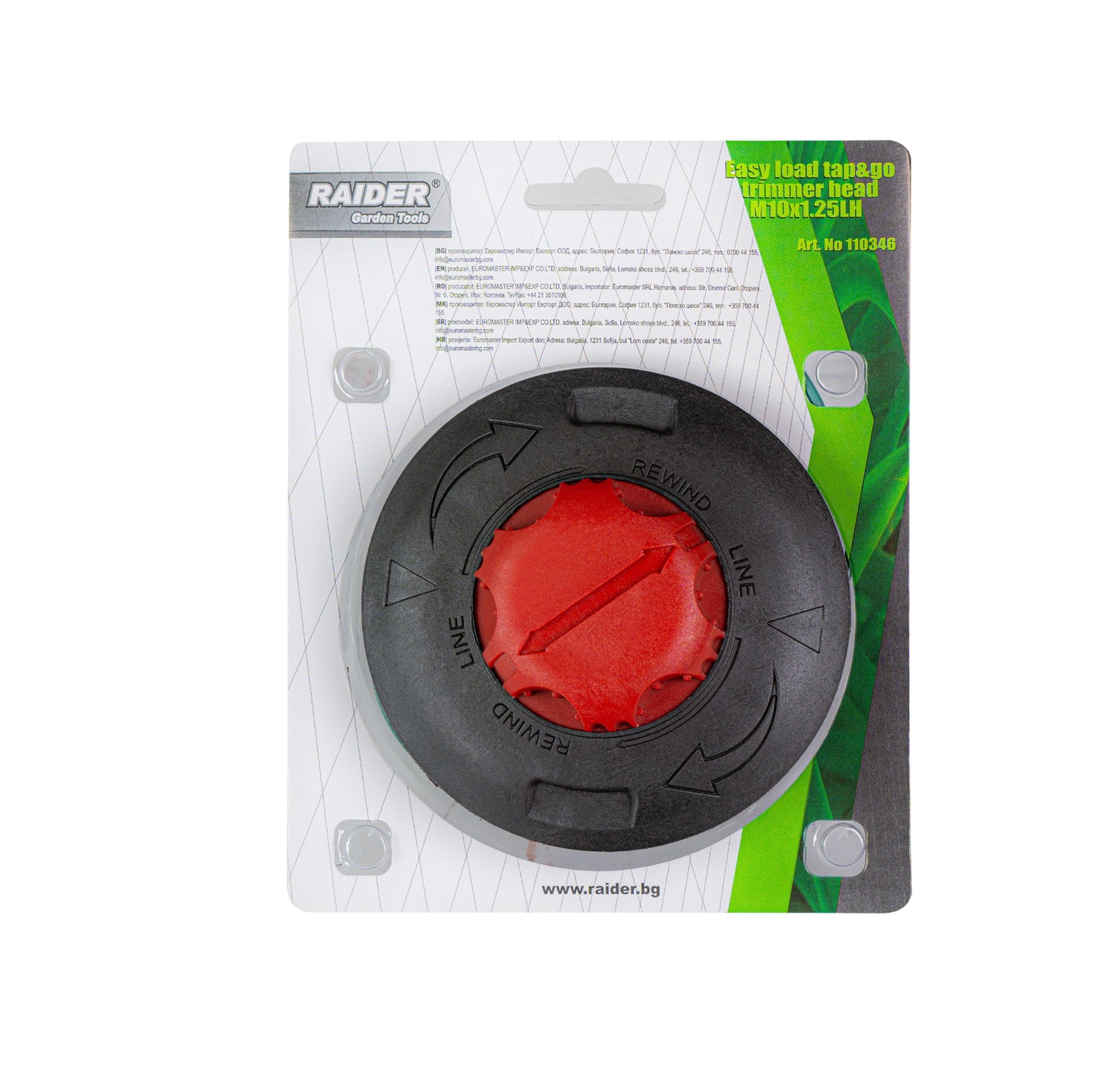 Cap motocoasa cu incarcare usoara, M10X1.25LH, Raider 110346
