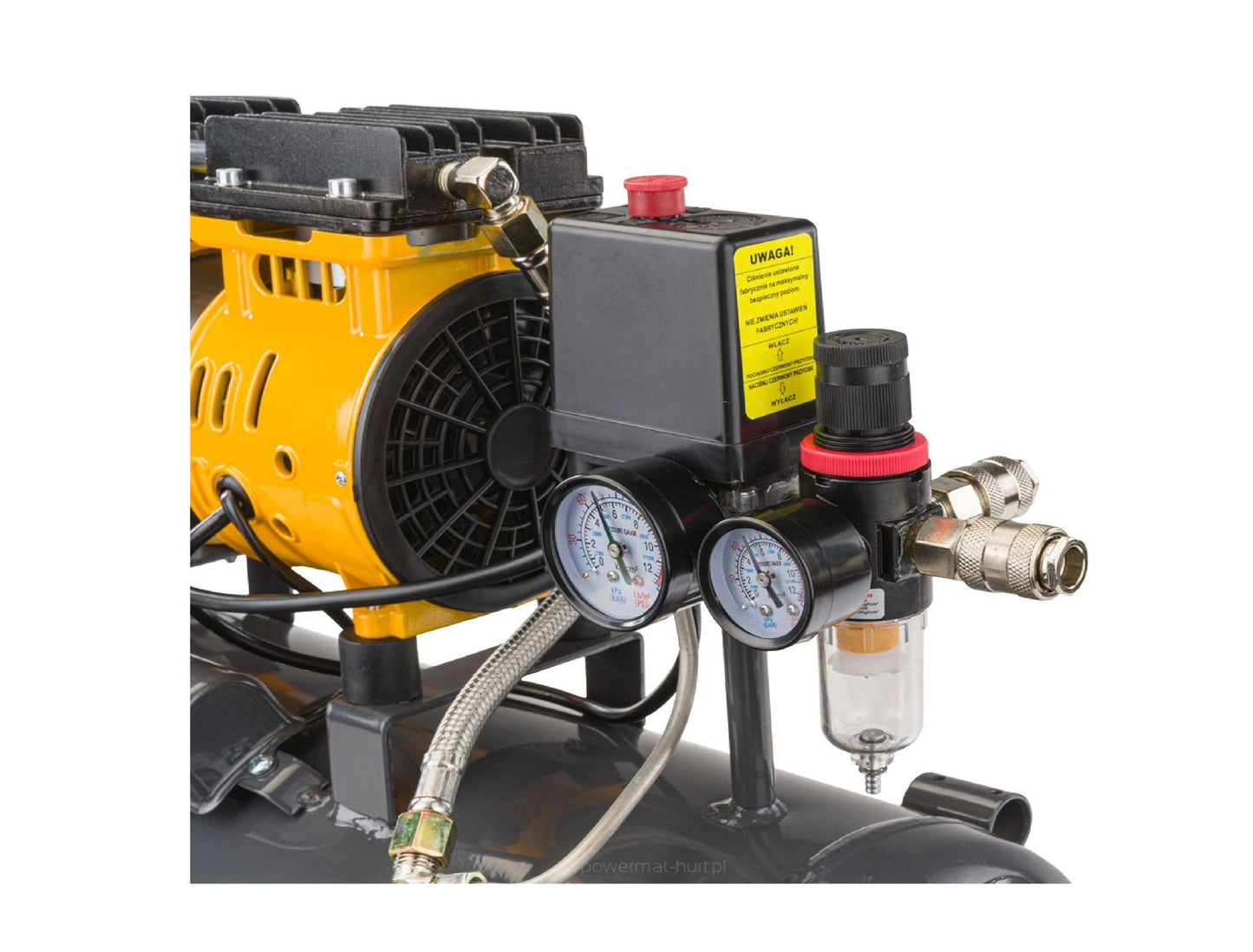 Compresor fara ulei PM-KBO-24T, 1.80 kW, Powermat PM1283