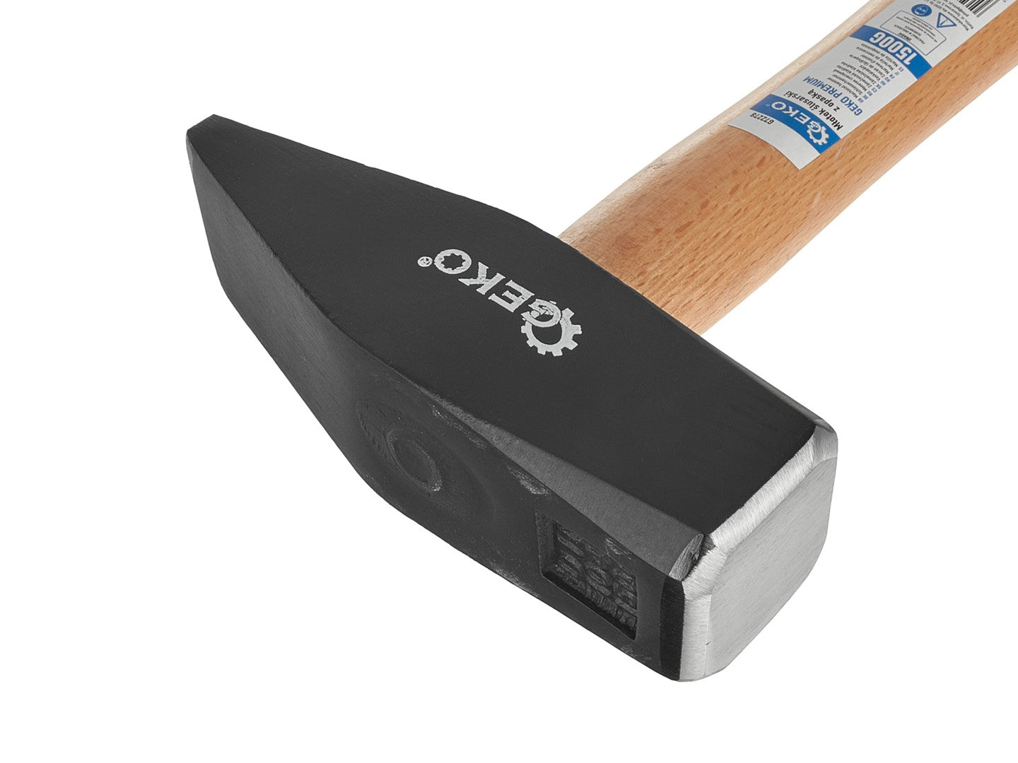 Ciocan mecanic cu maner din lemn, 1500 g, Geko G72278