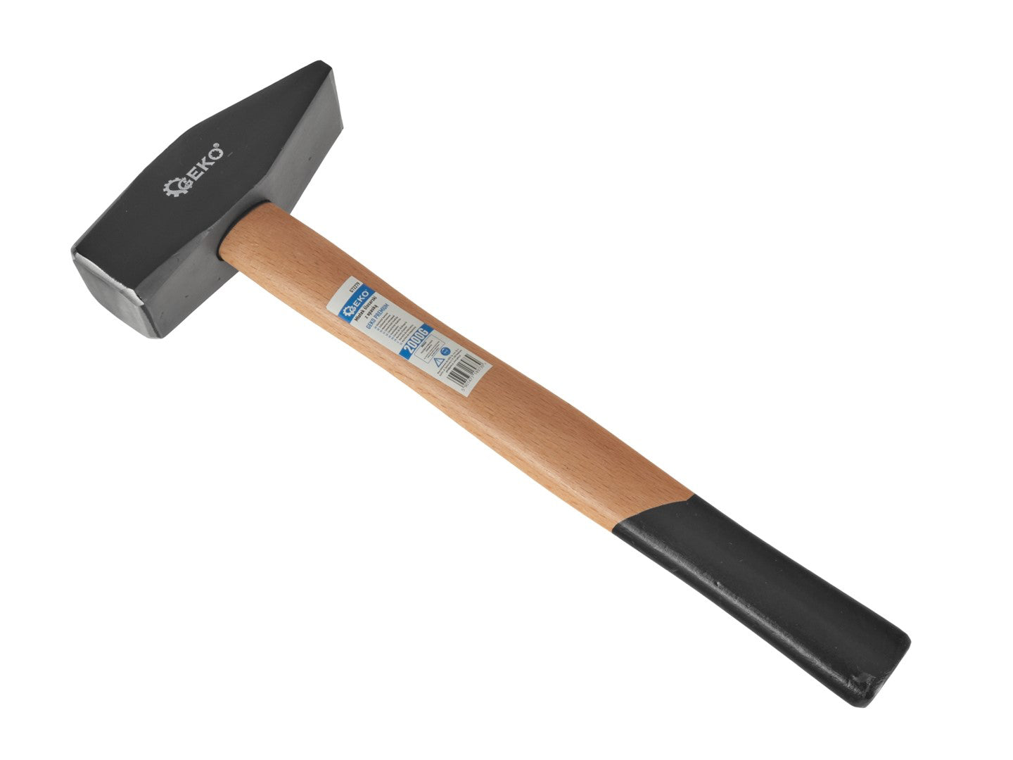 Ciocan mecanic cu maner din lemn, 2000 g, Geko G72279