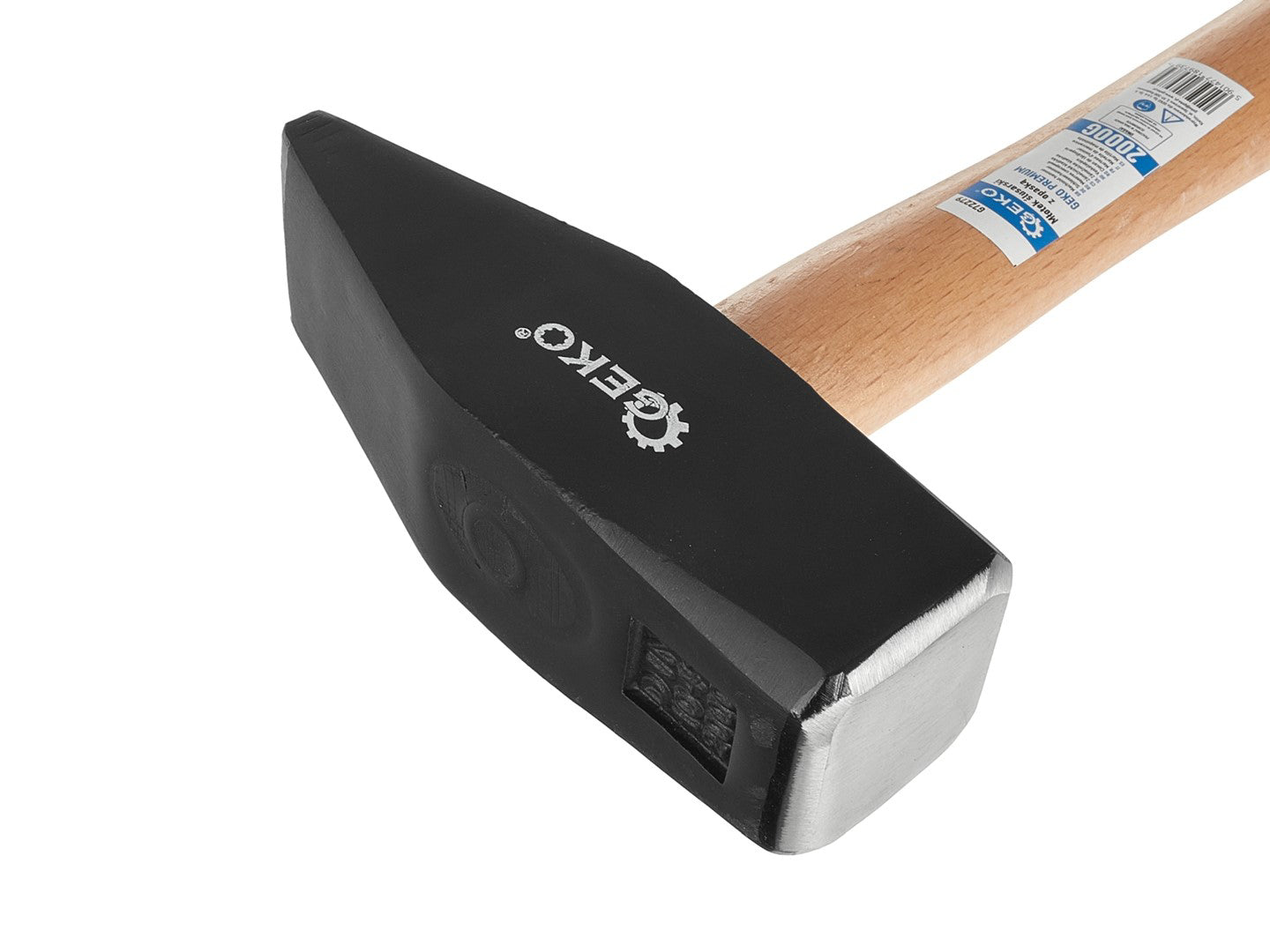 Ciocan mecanic cu maner din lemn, 2000 g, Geko G72279