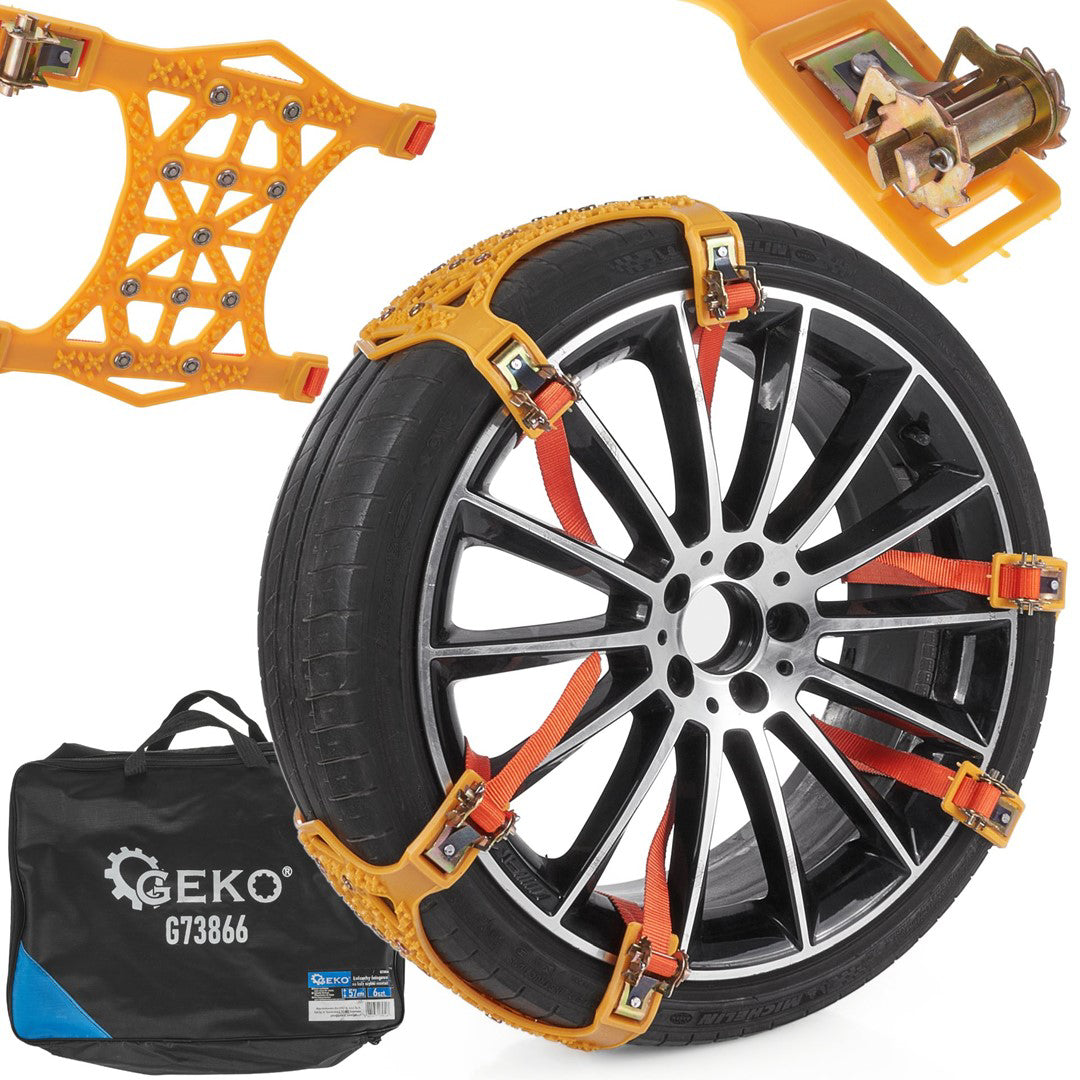 Set lanturi de zapada cu instalare rapida, 6 elemente, Geko G73866