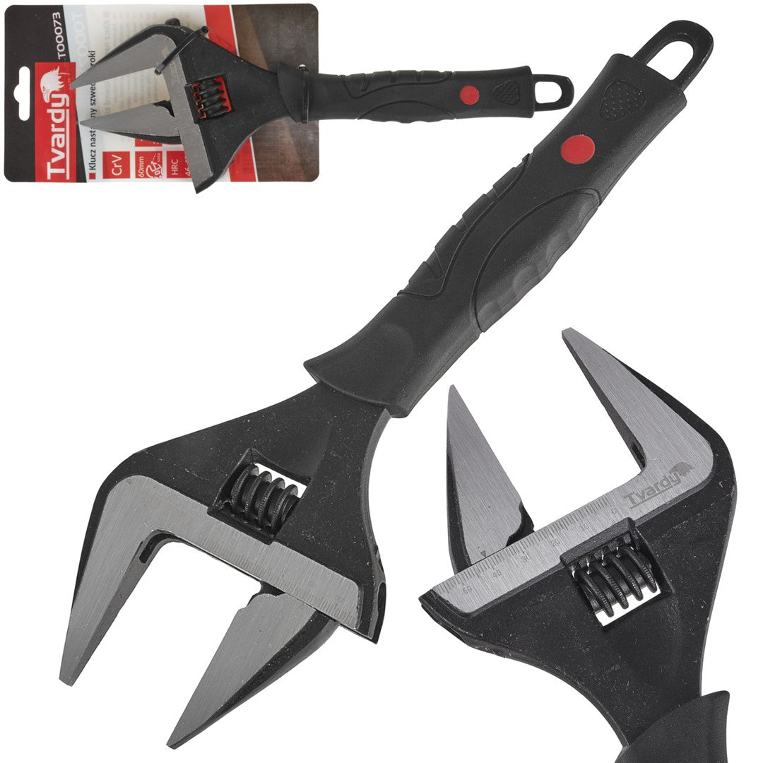 Cheie reglabila, 0-60 mm, 12", Cr-V, Tvardy T00073