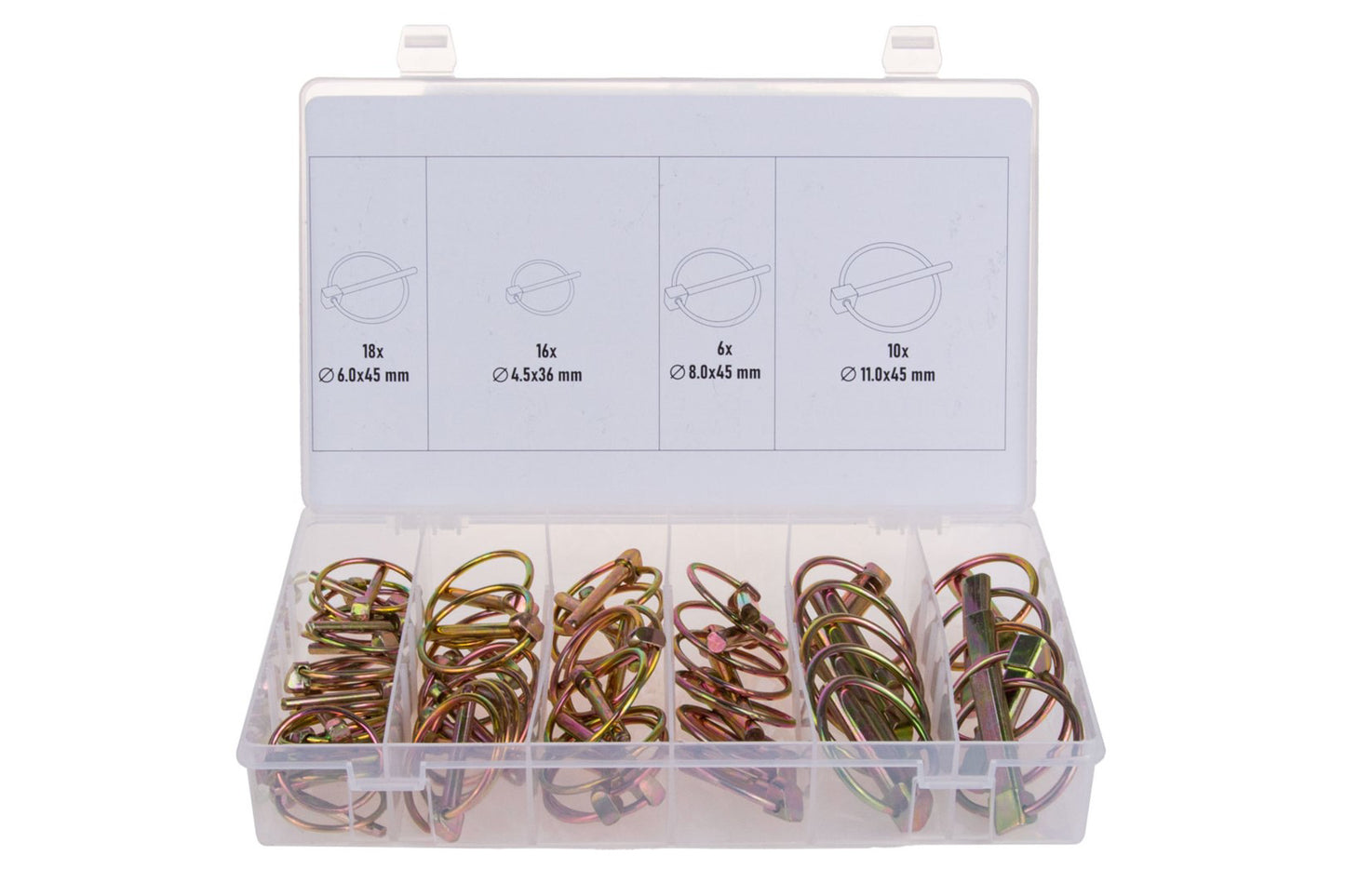 Set sigurante bolt cu blocare, 50 elemente, Geko G02798