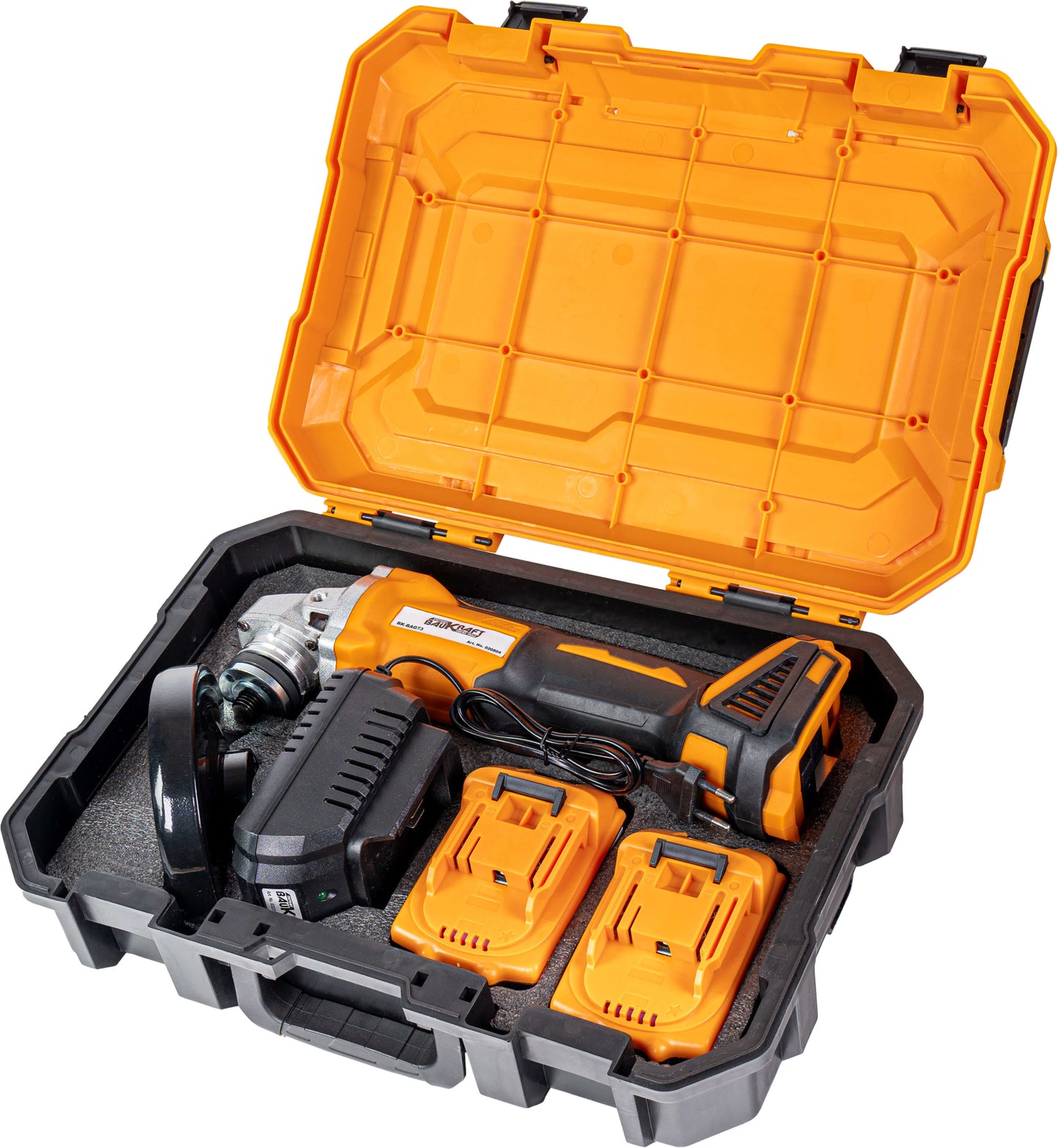 Polizor unghiular BK-BAG73, 125 mm, 18 V, 2 x 4 Ah, Baukraft 020804